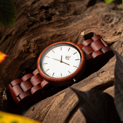 Pareja de Agavus | Edición Especial | 37mm y 44mm | Sándalo Rojo | Oro Rosa | Carátulas Blancas