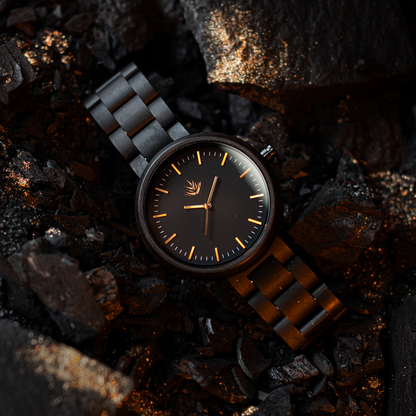 Pareja de Agavus | Edición Especial | 37mm y 44mm | Ébano | Bronce