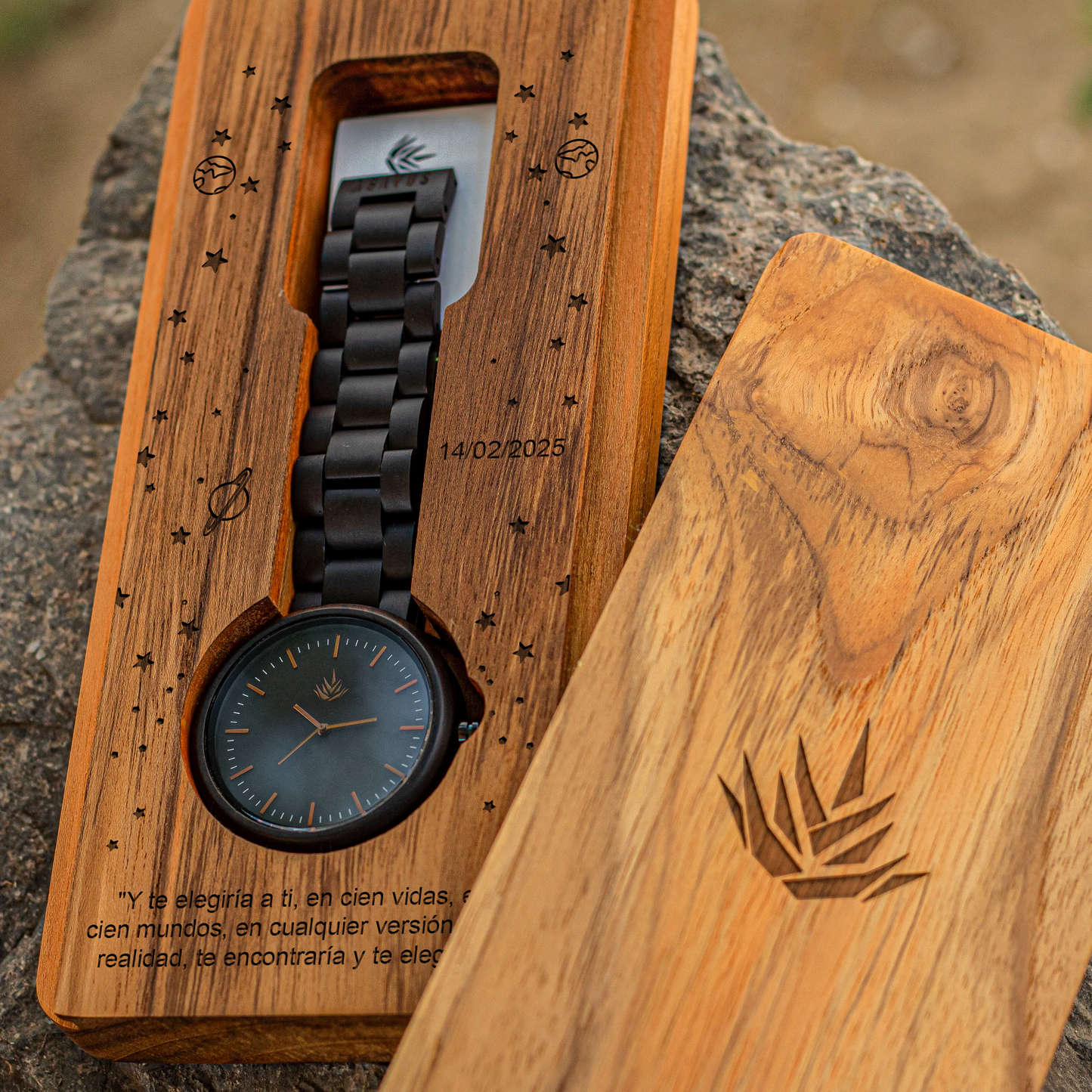 Pareja de Agavus | Edición Especial | 37mm y 44mm | Ébano | Bronce