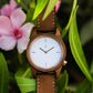 Agavia Line Pair 37mm (White) and 44mm (Black) - Walnut 