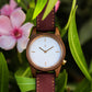 Agavia Line Pair 37mm (White) and 44mm (Black) - Walnut 