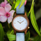 Agavia Line Pair 37mm (White) and 44mm (Black) - Walnut 