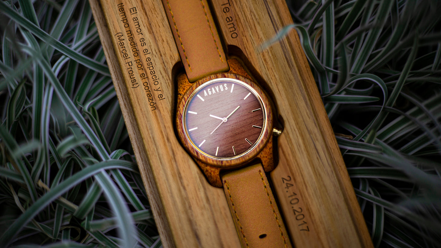 Línea Agavia 44mm - Caoba / Sapelli