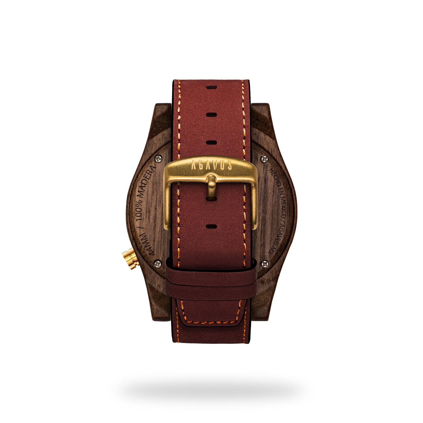 Agavia Line 44mm - Walnut / Black