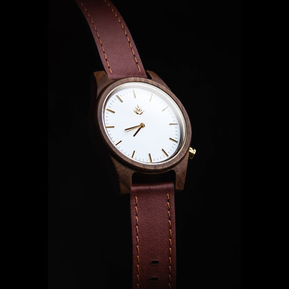 Agavia Line 44mm - Walnut / White