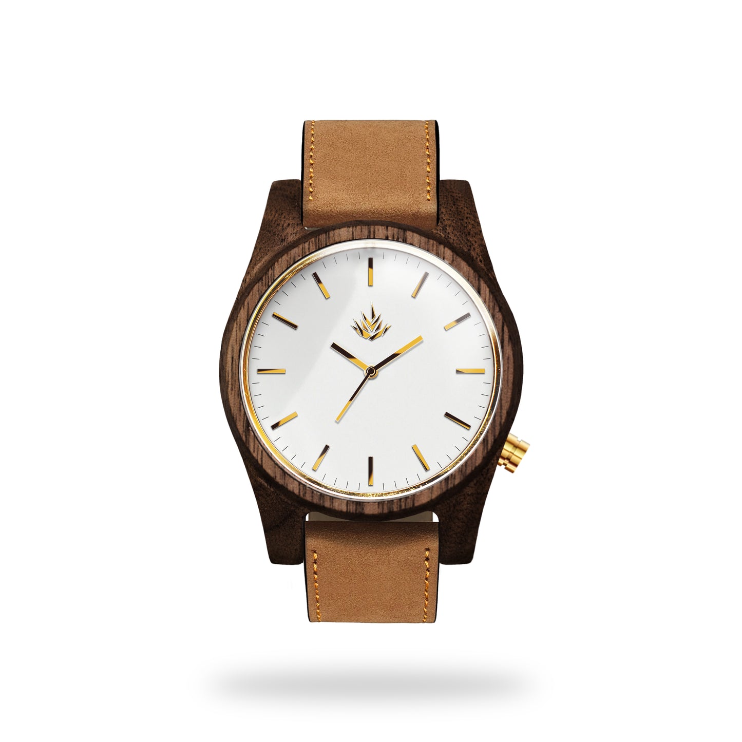 Agavia Line 44mm - Walnut / White