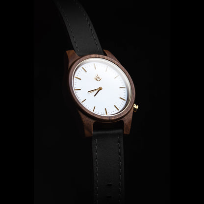 Agavia Line 44mm - Walnut / White