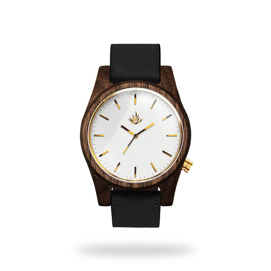 Agavia Line 44mm - Walnut / White