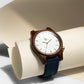 Agavia Line 44mm - Walnut / White