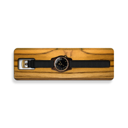 Agavia Line 44mm - Walnut / Black