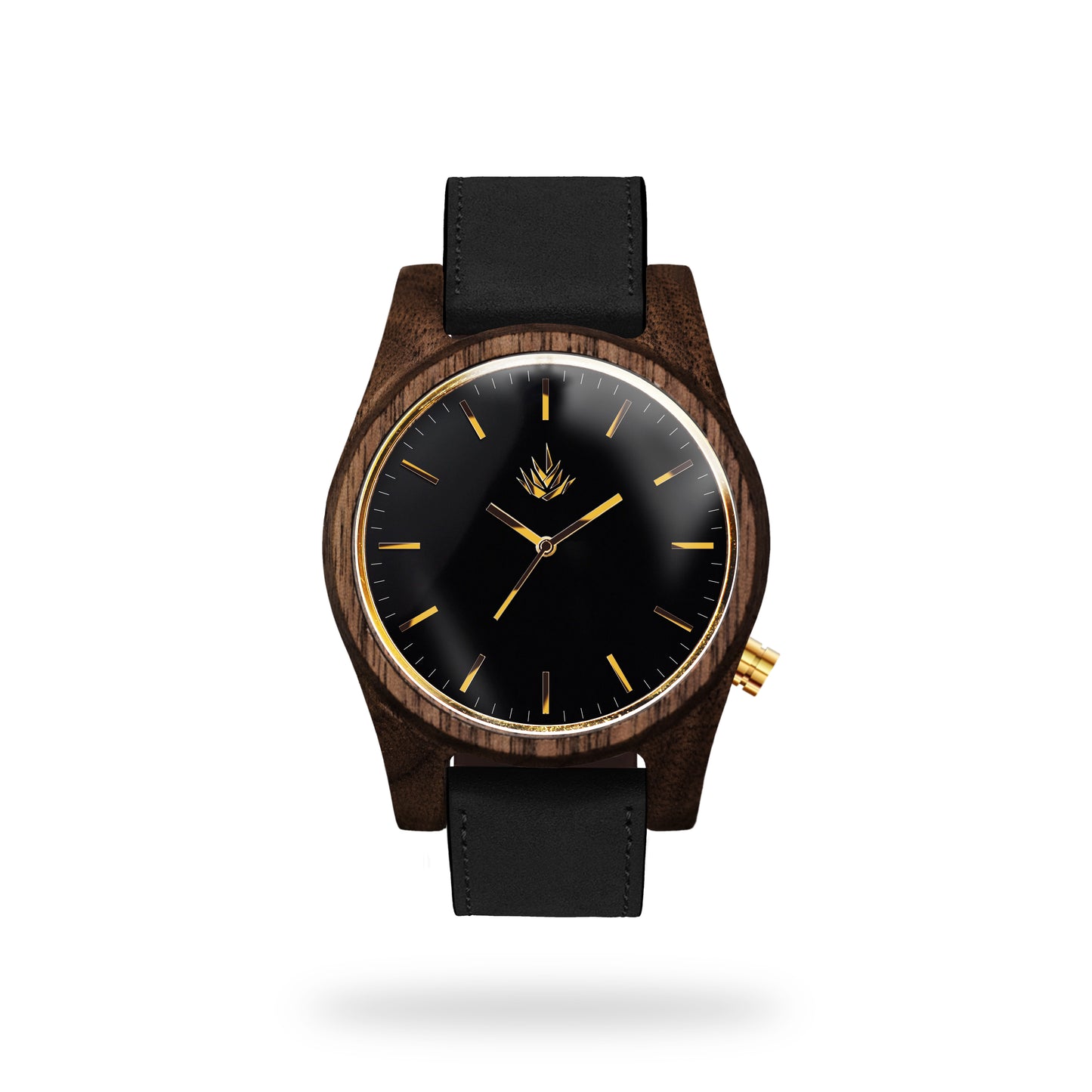 Agavia Line 44mm - Walnut / Black