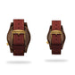 Agavia Line Pair 37mm (White) and 44mm (Black) - Walnut 