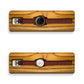 Agavia Line Pair 37mm (White) and 44mm (Black) - Walnut 