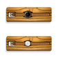 Agavia Line Pair 37mm (White) and 44mm (Black) - Walnut 