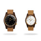 Agavia Line Pair 37mm (White) and 44mm (Black) - Walnut 