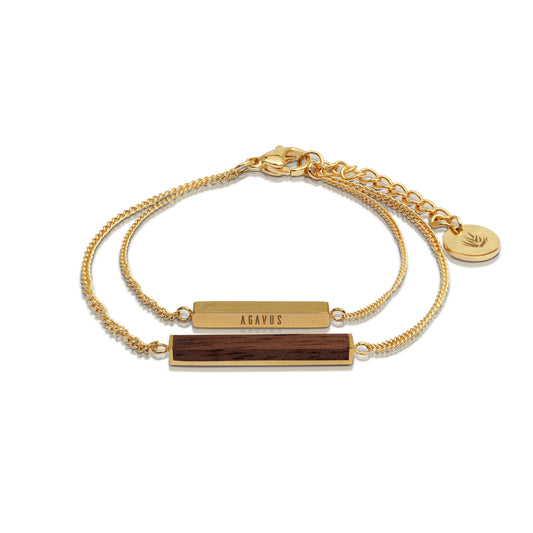 Rectangular / Walnut Bracelet