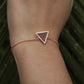 Triangular bracelet / Walnut