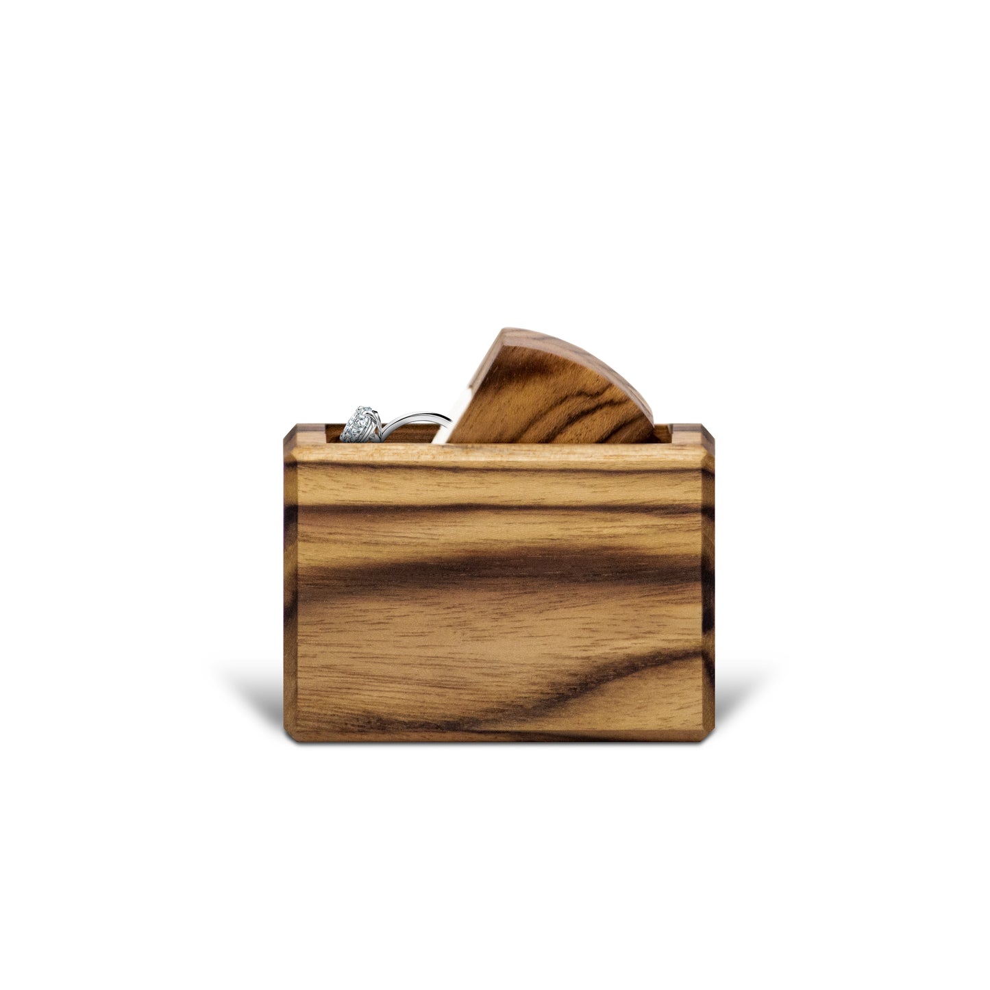 Engagement Ring Box - Teak