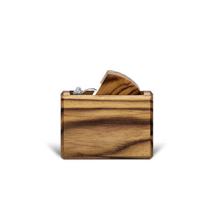 Engagement Ring Box - Teak