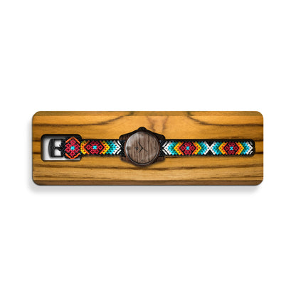 Classic Line 44mm Walnut - Wixárika Art