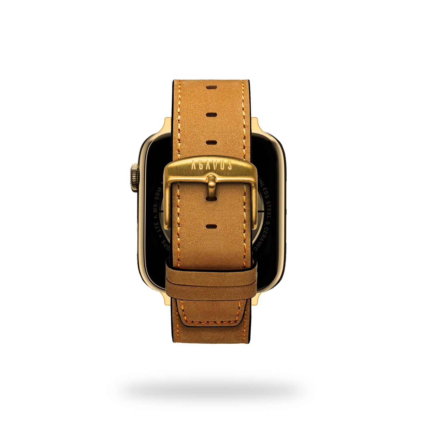 Correa Apple Watch - Piel de Nopal / Café Camel