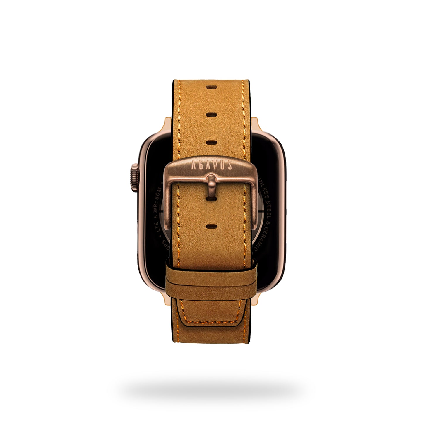 Correa Apple Watch - Piel de Nopal / Café Camel