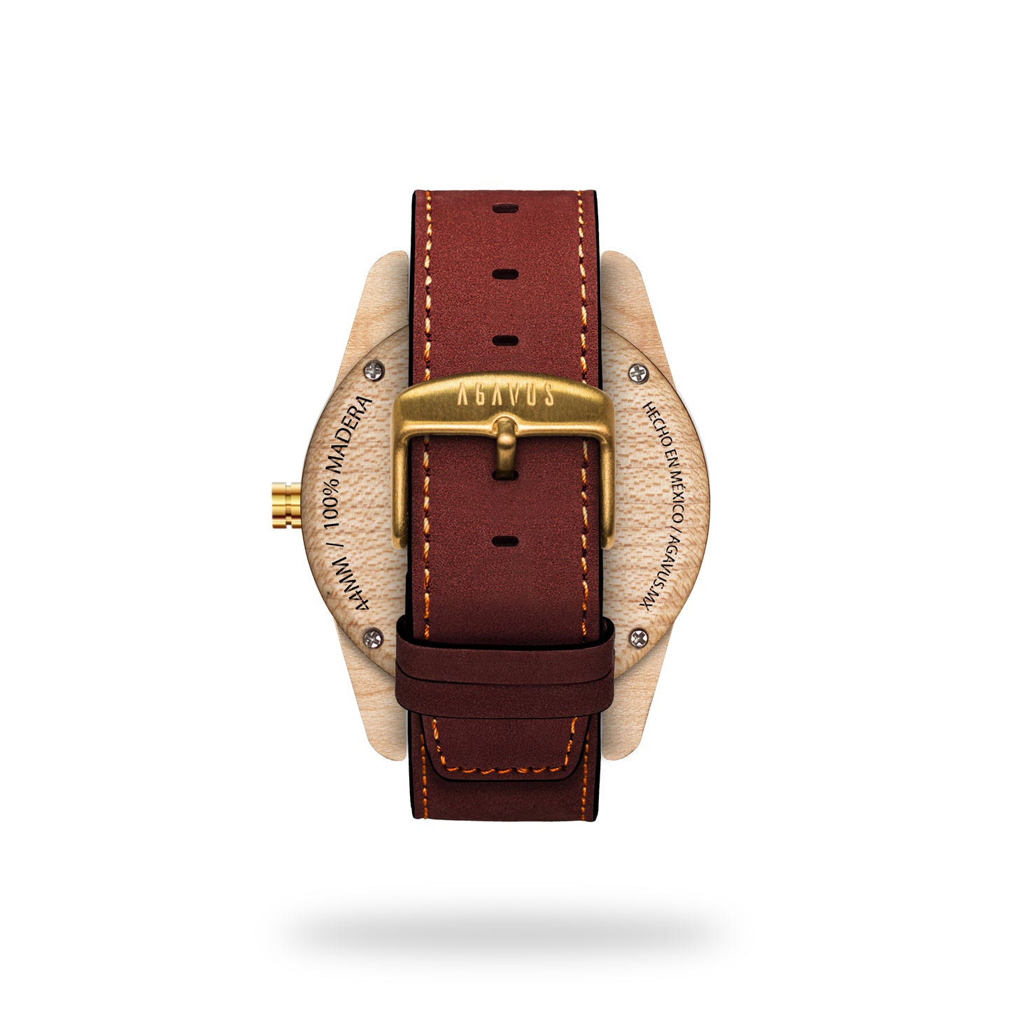 The clássic 44mm Maple - Cactus leather