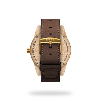 The clássic 44mm Maple - Cactus leather