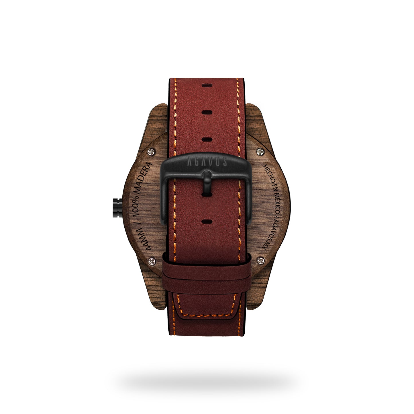 The Classic 44mm Walnut - Cactus Leather