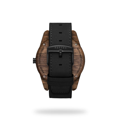 The Classic 44mm Walnut - Cactus Leather