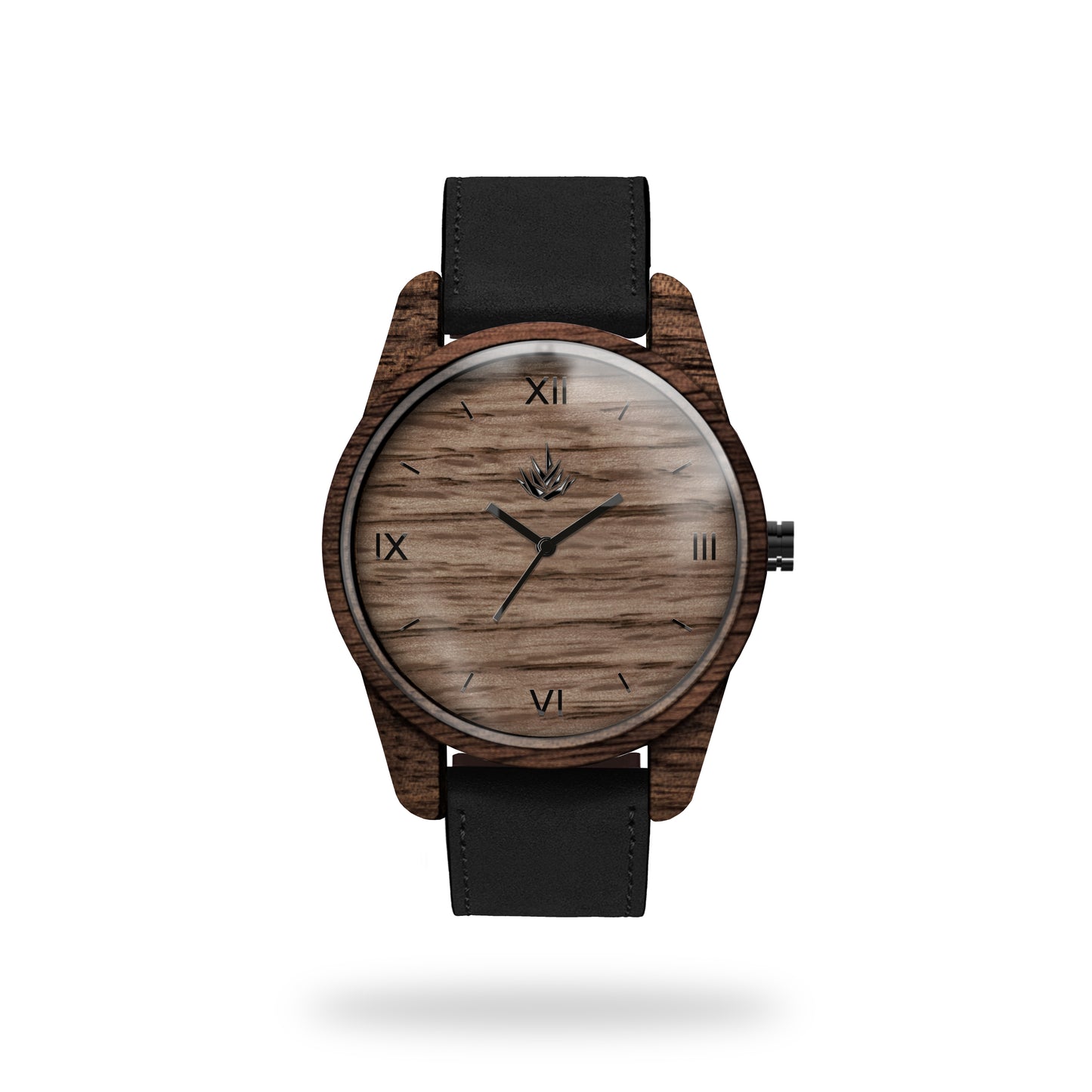 The Classic 44mm Walnut - Cactus Leather