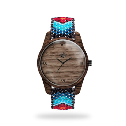 Classic Line 44mm Walnut - Wixárika Art