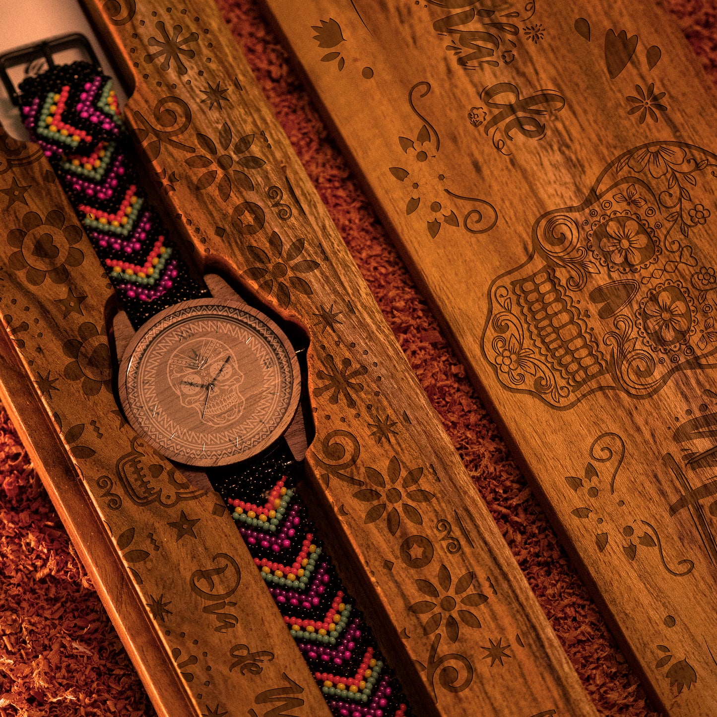 Classic Line 44mm Walnut - Day of the Dead Limited Edition 