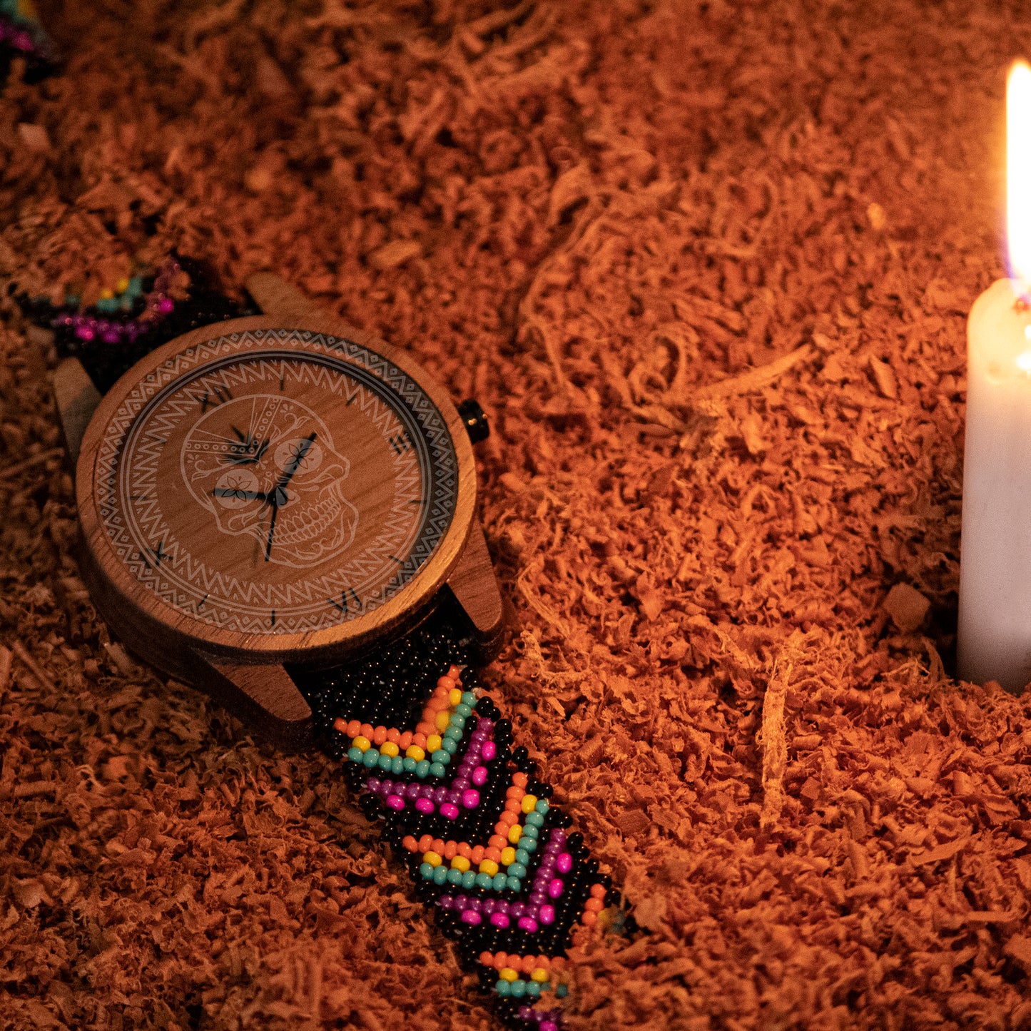 Línea Clásica 44mm Nogal - Edición Limitada Día de Muertos - 17 / 50