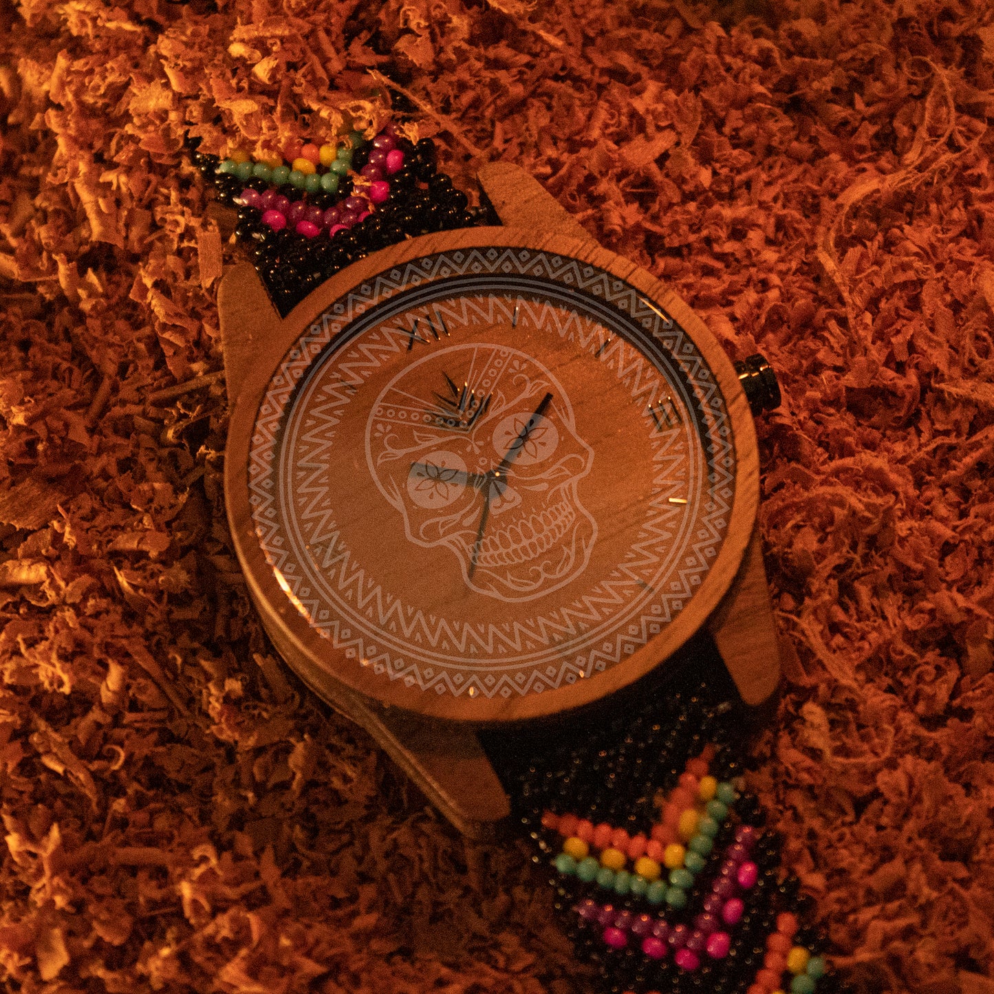 Línea Clásica 44mm Nogal - Edición Limitada Día de los Muertos