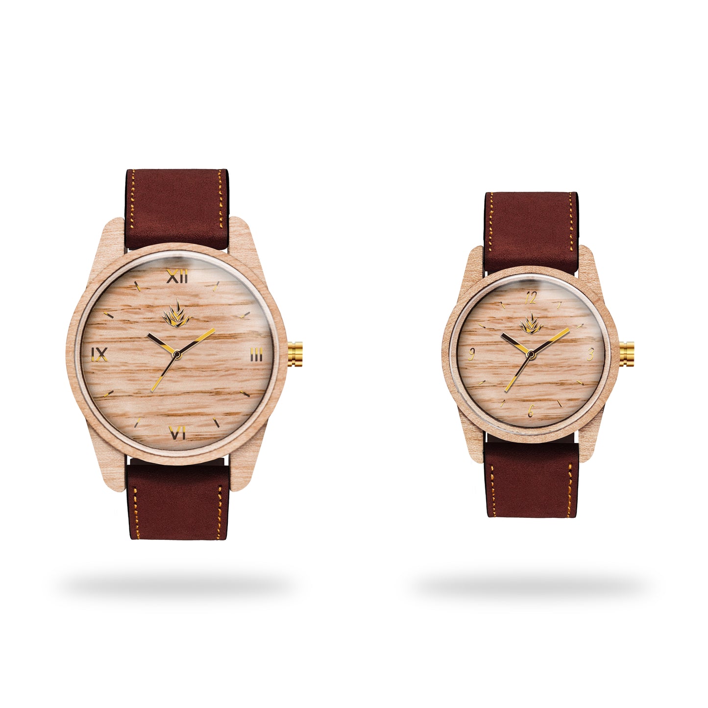 Pair of Agavus Classic Maple 35mm and 44mm - Leather