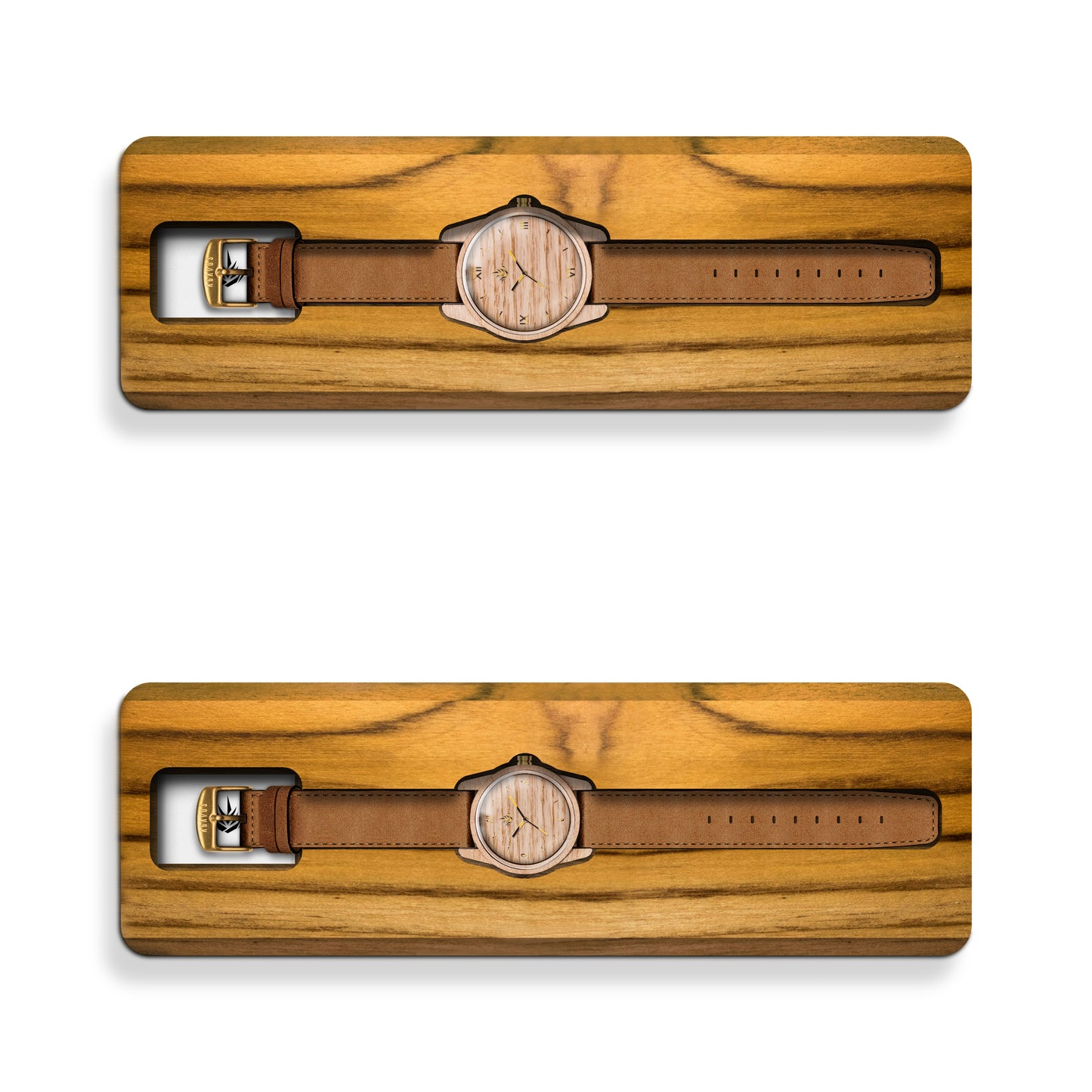 Pair of Agavus Classic Maple 35mm and 44mm - Leather