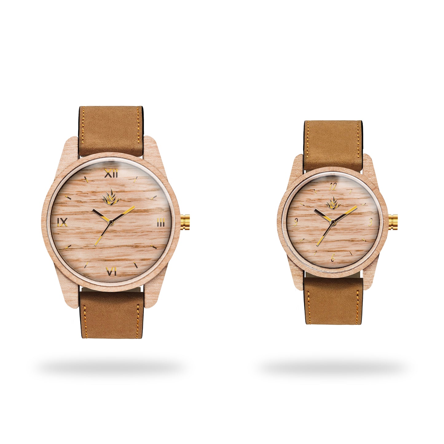 Pair of Agavus Classic Maple 35mm and 44mm - Leather