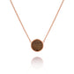 Circle necklace / Walnut
