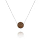 Circle necklace / Walnut