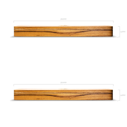 Agavia Line Pair 37mm and 44mm - Walnut / White 