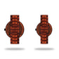 Pair of Agavus Special Edition 37mm and 44mm Red Sandalwood Rose Gold / Black