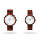 Pareja de Agavus Edición Especial 37mm y 44mm Sándalo Rojo Oro Rosa / Blanco