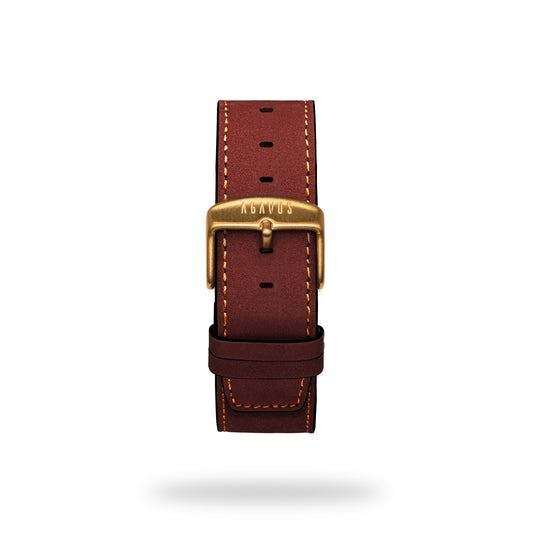 Vegan Nopal Leather Strap - Coffee Brown