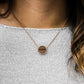 Circle necklace / Walnut