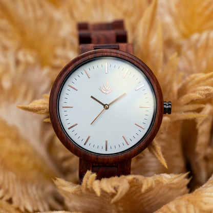 Special Edition Line 37mm - Red Sandalwood / Rose Gold / White 