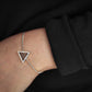 Triangular bracelet / Walnut