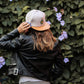 Gorra Blanco Vintage / Caoba