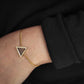 Triangular bracelet / Walnut